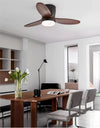 WOMO Mid Century Modern Hugger Ceiling Fan Lamp-WM5115 thumbnail