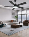 WOMO Minimal Black Ceiling Fan Lamp-WM5028 thumbnail