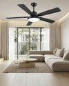 WOMO Minimal Black Ceiling Fan Lamp-WM5028 thumbnail