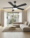 WOMO Minimal Black Ceiling Fan Lamp-WM5028 thumbnail