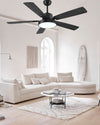 WOMO Minimal Black Ceiling Fan Lamp-WM5028 thumbnail