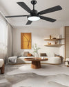 WOMO Minimal Black Ceiling Fan Lamp-WM5028 thumbnail
