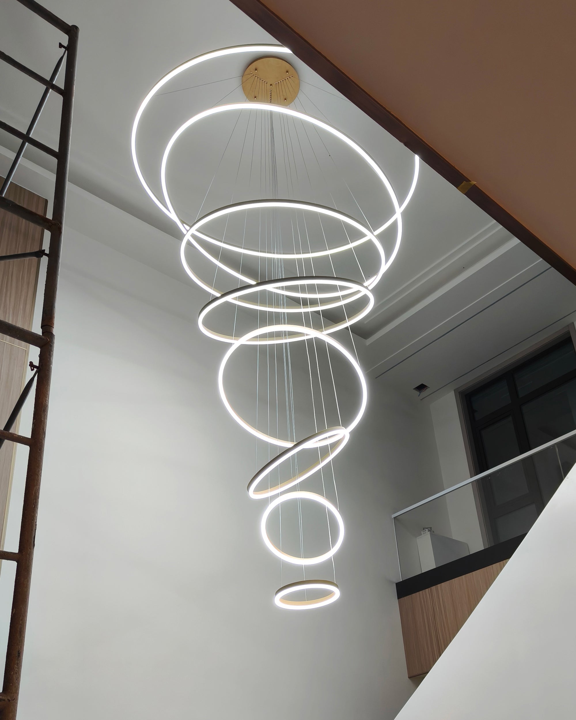 WOMO Tiered Ring LED Chandelier-WM2159