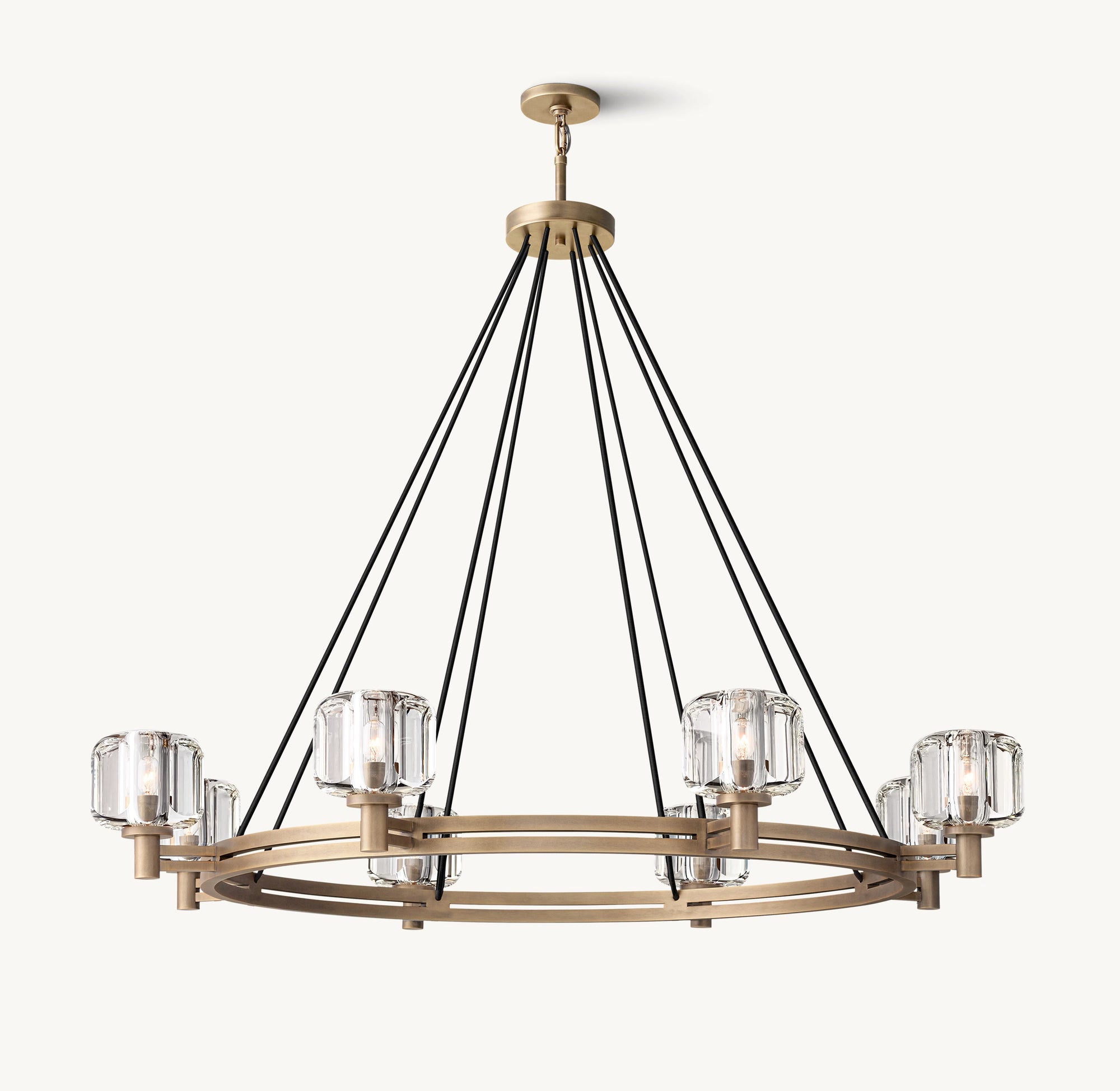 WOMO Crystal Round Candle Chandelier - Demaret
