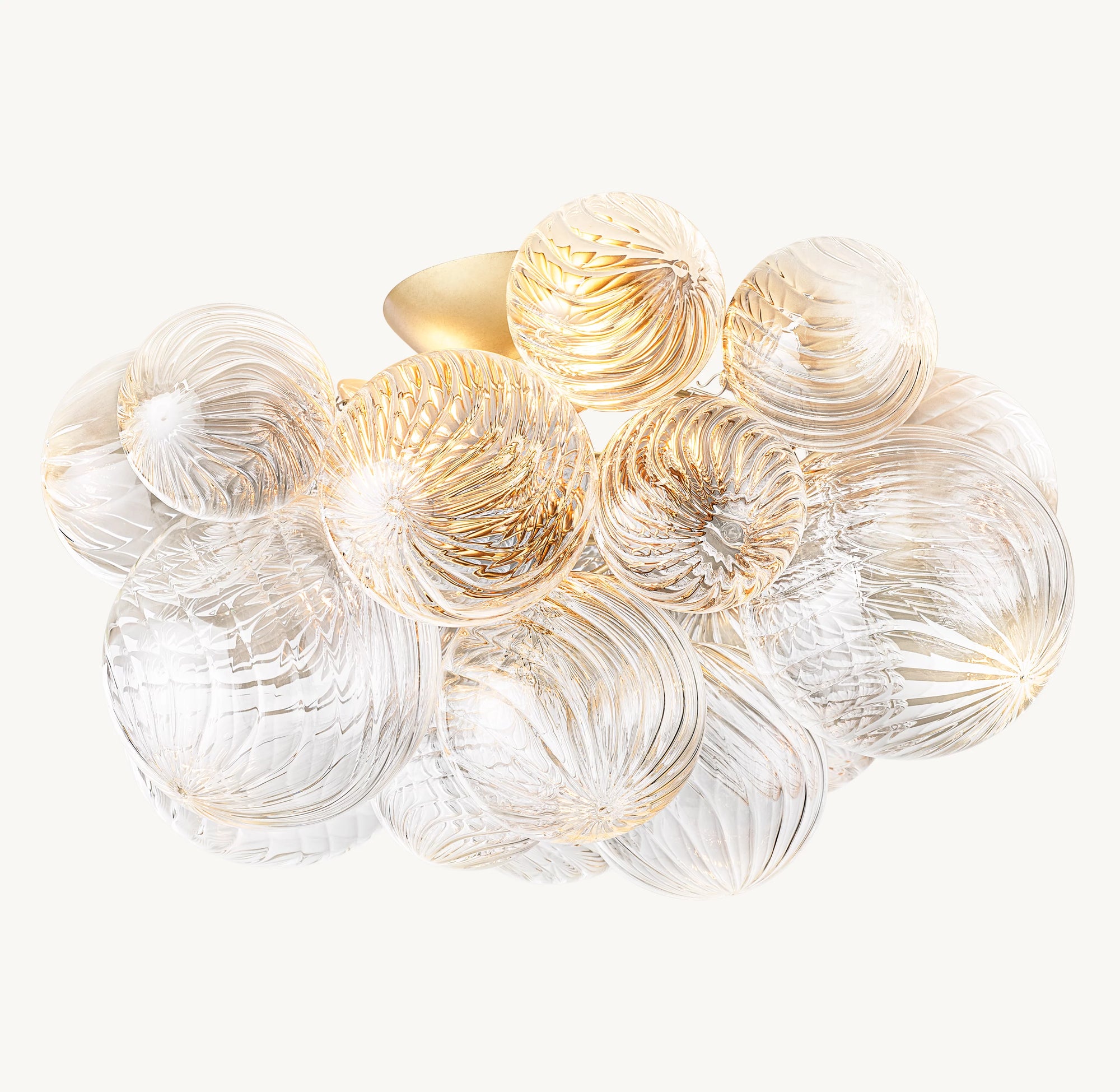 WOMO Glass bubble Flush Mount Ceiling Light- Talia