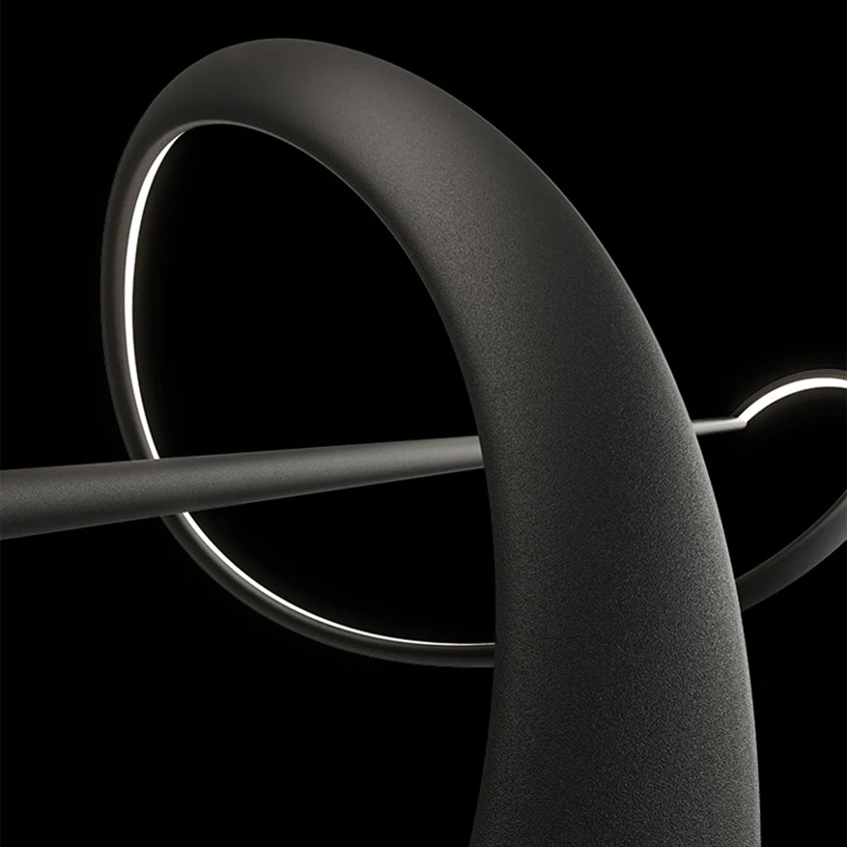 WOMO Black Spiral Led Pendant Light-WM2299