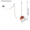 WOMO Dome Leather Linear Chandelier-WM2319 thumbnail