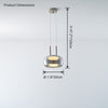WOMO Round Smoked Glass Pendant Light-WM2322 thumbnail