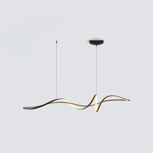 WOMO Black Spiral Led Pendant Light-WM2299