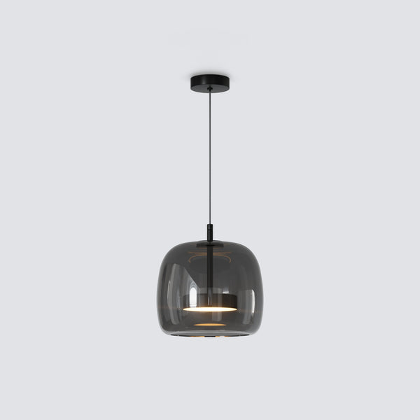 WOMO Drum Blown Glass Pendant Light-WM2145