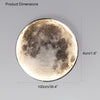 WOMO Moon/Earth Round Wall Sconce-WM6102 thumbnail