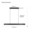 WOMO Minimalist Linear Kitchen Pendant Light-WM2002 thumbnail