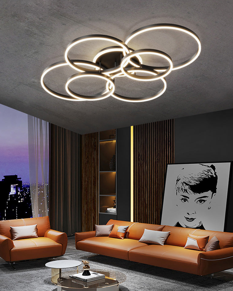 WOMO Circular LED Flush Mount Ceiling Light-WM1032