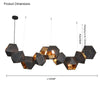 WOMO Long Steel Sculptural Chandelier-WM2076 thumbnail