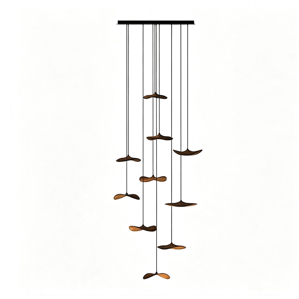 WOMO Wooden Leaf Pendant Light-WM3257