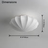 WOMO Flying Saucer Silk Flush Mount Ceiling Light-WM1113 thumbnail