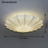WOMO Flying Saucer Silk Flush Mount Ceiling Light-WM1113 thumbnail