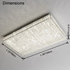 WOMO Crystal Square Flush Mount Ceiling Light-WM1114 thumbnail