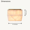 WOMO Alabaster Square Ceiling Light-WM1115 thumbnail
