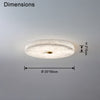 WOMO Modern Round Alabaster Ceiling Light-WM1118 thumbnail