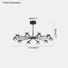 WOMO 6/8/10 Light Black Brass Chandelier-WM2226 thumbnail
