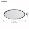 WOMO Flat Disc Flush Mount Ceiling Light-WM1122 thumbnail