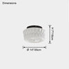 WOMO Round Glass Ceiling Light-WM1125 thumbnail