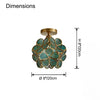 WOMO Tiffany Floral Ceiling Light-WM1128 thumbnail