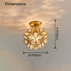 WOMO Tiffany Floral Ceiling Light-WM1128 thumbnail