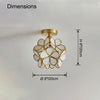 WOMO Tiffany Floral Ceiling Light-WM1128 thumbnail