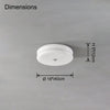 WOMO Round Cream Glass Flush Mount Ceiling Light-WM1132 thumbnail