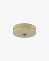 WOMO Round Cream Glass Flush Mount Ceiling Light-WM1132 thumbnail