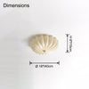 WOMO Pleated Glass Flush Mount Ceiling Light-WM1133 thumbnail