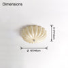 WOMO Pleated Glass Flush Mount Ceiling Light-WM1133 thumbnail