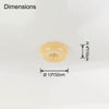 WOMO Round Milk Glass Flush Mount Ceiling Light-WM1134 thumbnail