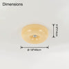 WOMO Round Milk Glass Flush Mount Ceiling Light-WM1134 thumbnail