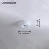 WOMO Round Milk Glass Flush Mount Ceiling Light-WM1134 thumbnail