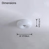 WOMO Round Milk Glass Flush Mount Ceiling Light-WM1134 thumbnail