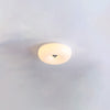 WOMO Round Milk Glass Flush Mount Ceiling Light-WM1134 thumbnail