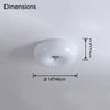 WOMO Round Milk Glass Flush Mount Ceiling Light-WM1134 thumbnail