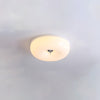WOMO Round Milk Glass Flush Mount Ceiling Light-WM1134 thumbnail