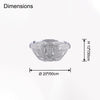 WOMO Bowl Fringe Flush Mount Ceiling Light-WM1137 thumbnail