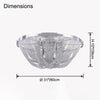 WOMO Bowl Fringe Flush Mount Ceiling Light-WM1137 thumbnail