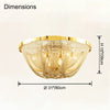 WOMO Bowl Fringe Flush Mount Ceiling Light-WM1137 thumbnail