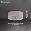 WOMO Drum Alabaster Ceiling Light-WM1139 thumbnail