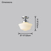WOMO Schoolhouse Glass Ceiling Light-WM1147 thumbnail