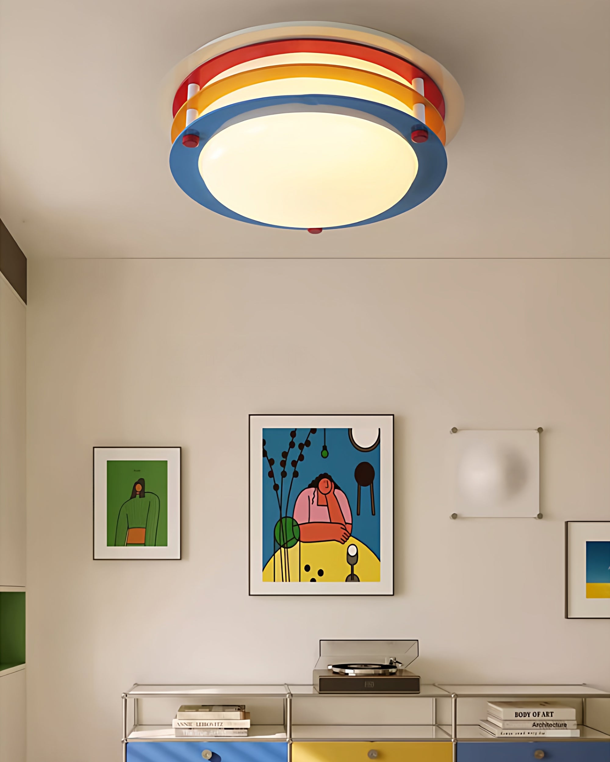 WOMO Bauhaus Glass Ceiling Light-WM1190