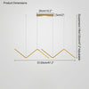 WOMO ZigZag LED Kitchen Pendant Light-WM2154 thumbnail