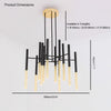 WOMO Tube Metal Chandelier-WM2083 thumbnail