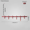 WOMO U-tubes Red Round Chandelier-WM2157 thumbnail
